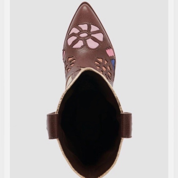 Dolce Vita Lassie Boots Women’s Leather Embroidery Cowboy, Western Boots 8 NWOT - Picture 4 of 8